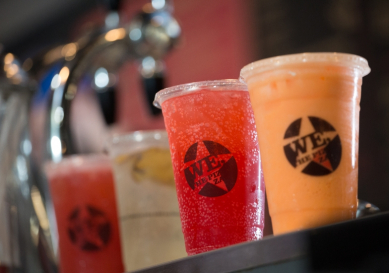THE NEWEST, HIPPEST DRINK POURING INTO A GLASS NEAR YOU.